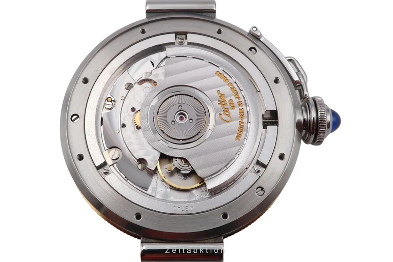 Cartier Pasha steel / gold automatic men's watch W31012H3, 1033 [2602640]