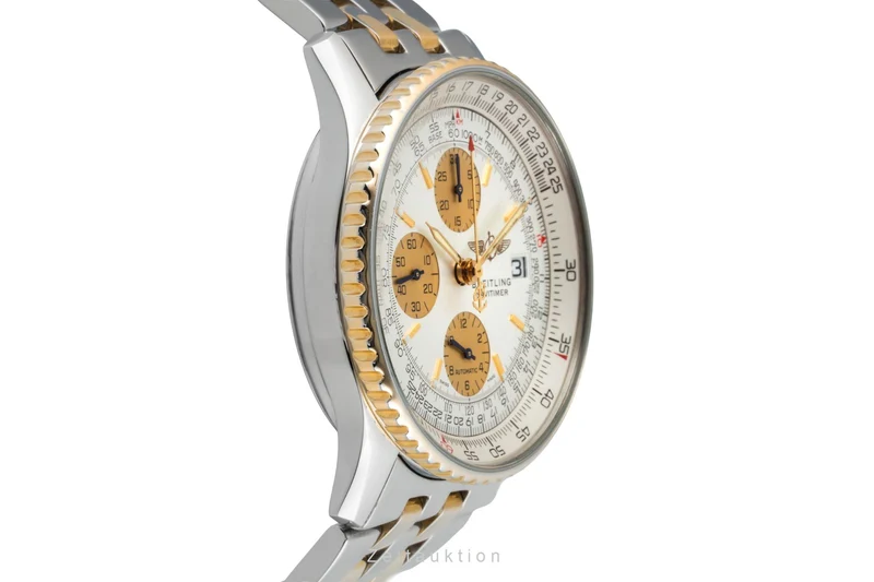 Breitling Old Navitimer chronograph steel / gold automatic men's watch B13019 [2600867]
