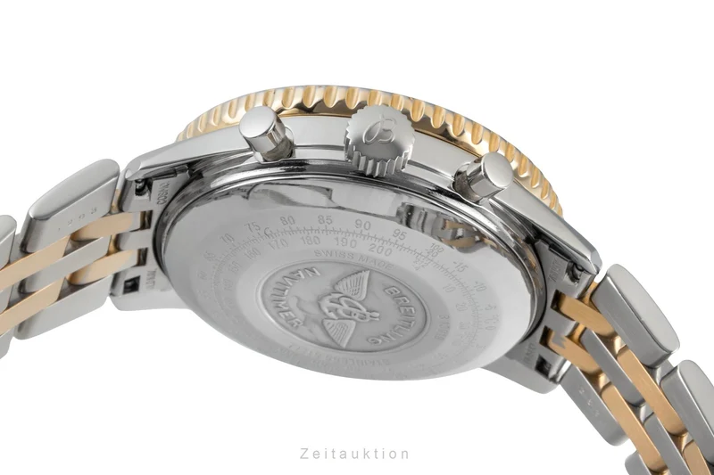 Breitling Old Navitimer chronograph steel / gold automatic men's watch B13019 [2600867]