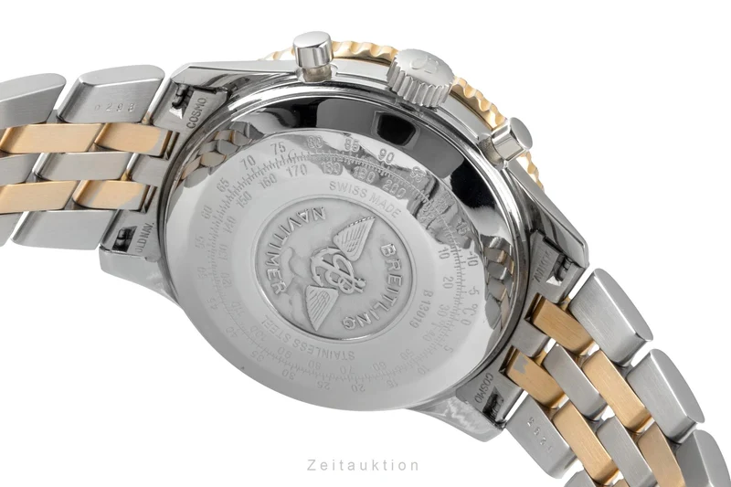 Breitling Old Navitimer chronograph steel / gold automatic men's watch B13019 [2600867]