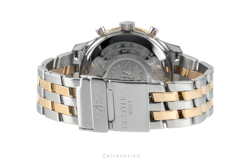 Breitling Old Navitimer chronograph steel / gold automatic men's watch B13019 [2600867]