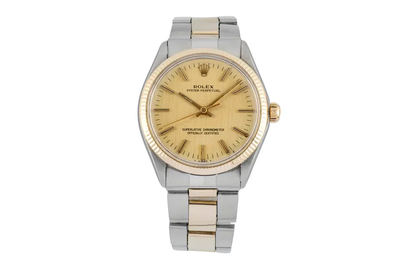 Rolex Oyster Perpetual steel / gold automatic men's watch 1005 Vintage [2602264]
