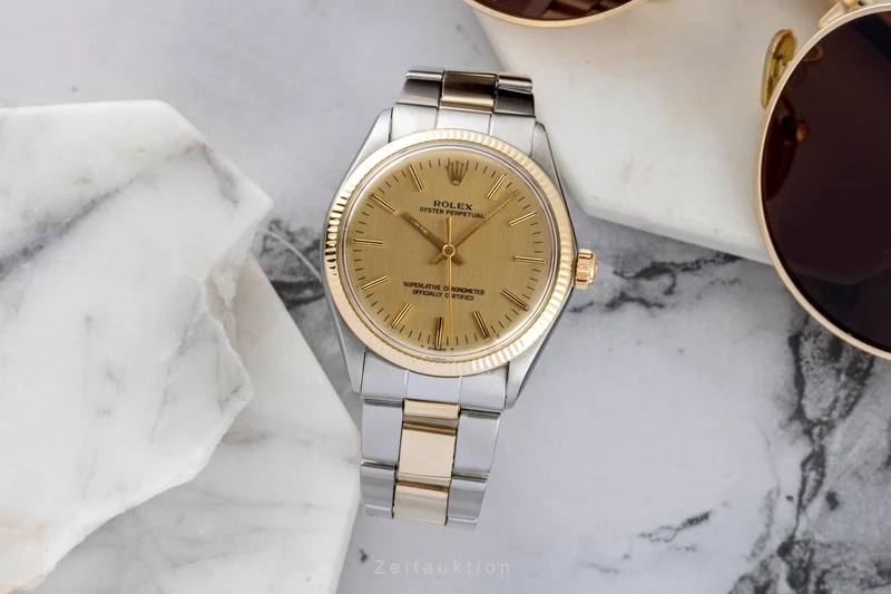 Rolex Oyster Perpetual steel / gold automatic men's watch 1005 Vintage [2602264]