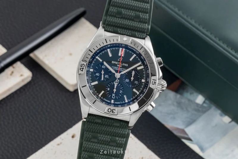 Breitling Chronomat chronograph steel automatic men's watch AB0134101L2S1 LP: 8800EUR [2602633]