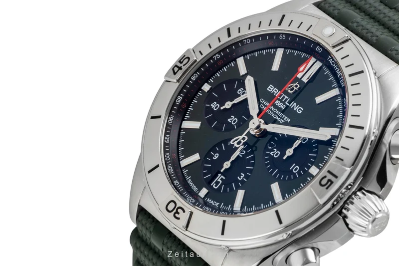 Breitling Chronomat chronograph steel automatic men's watch AB0134101L2S1 LP: 8800EUR [2602633]