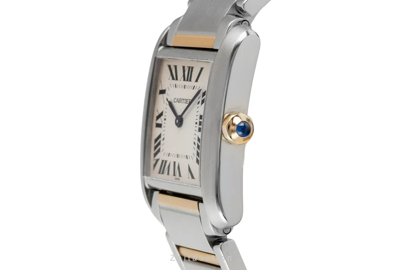 Cartier Tank Francaise steel / gold quartz women's watch W51006Q4 [2602588]