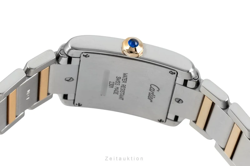 Cartier Tank Francaise steel / gold quartz women's watch W51006Q4 [2602588]