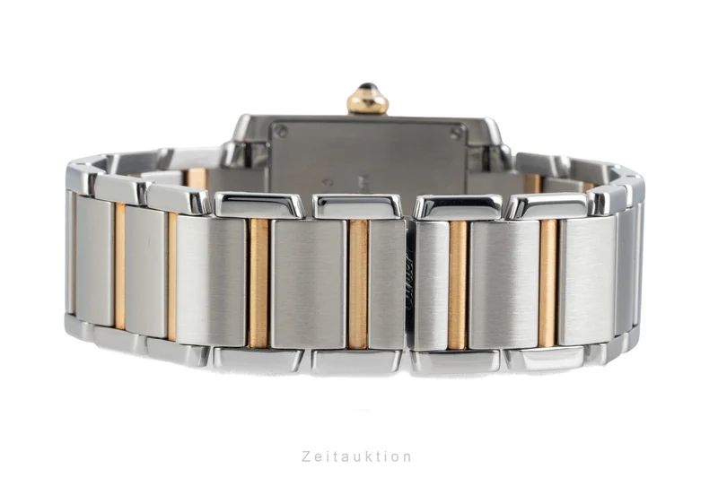 Cartier Tank Francaise steel / gold quartz women's watch W51006Q4 [2602588]