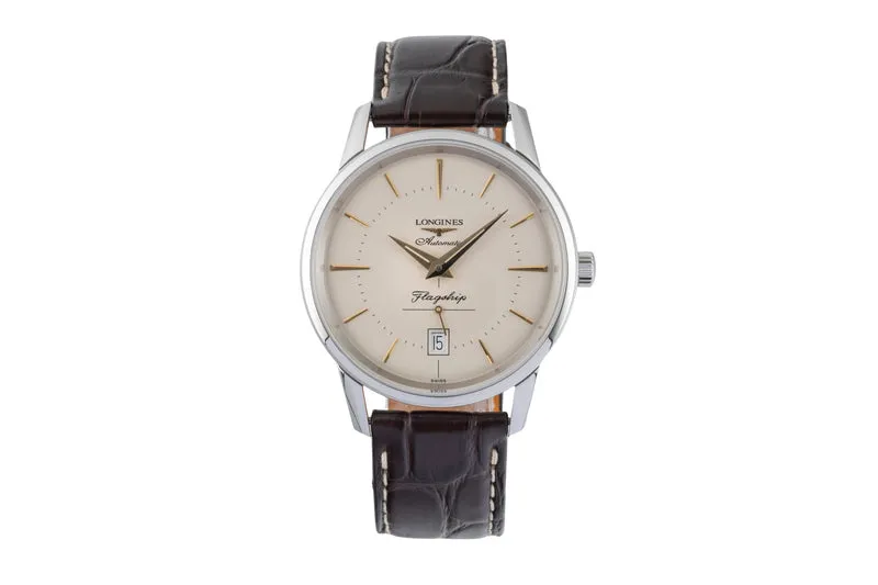 Longines Flagship steel automatic men's watch L4.795.4.78.2 LP: 2000EUR [2602636]