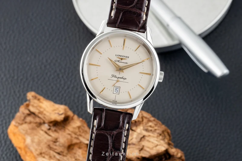 Longines Flagship steel automatic men's watch L4.795.4.78.2 LP: 2000EUR [2602636]