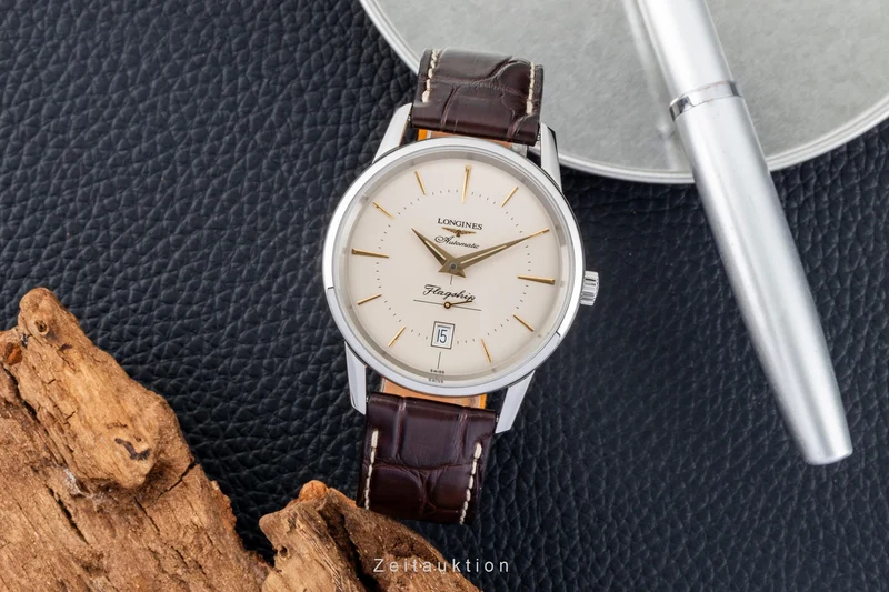 Longines Flagship steel automatic men's watch L4.795.4.78.2 LP: 2000EUR [2602636]
