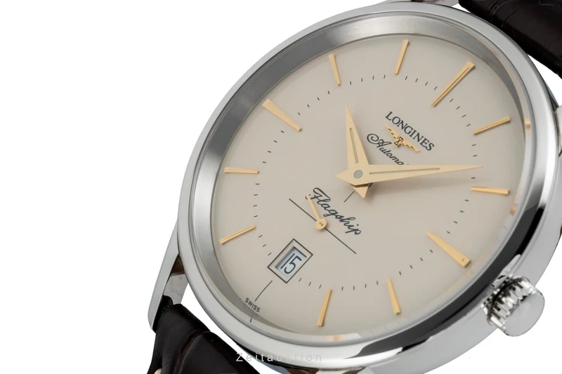 Longines Flagship steel automatic men's watch L4.795.4.78.2 LP: 2000EUR [2602636]