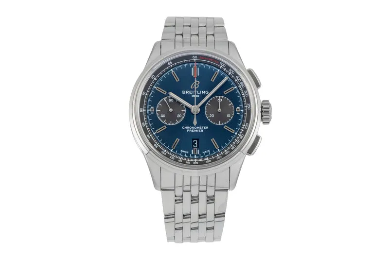 Breitling Premier chronograph steel automatic men's watch AB0118A61C1A1 LP: 9350EUR [2602440]
