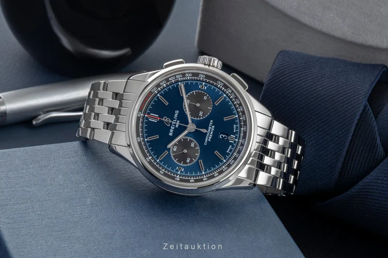 Breitling Premier chronograph steel automatic men's watch AB0118A61C1A1 LP: 9350EUR [2602440]