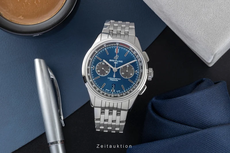 Breitling Premier chronograph steel automatic men's watch AB0118A61C1A1 LP: 9350EUR [2602440]