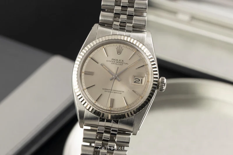 Rolex Datejust steel / white gold automatic men's watch 1601 Vintage [2602271]