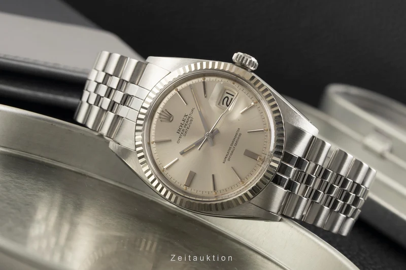 Rolex Datejust steel / white gold automatic men's watch 1601 Vintage [2602271]