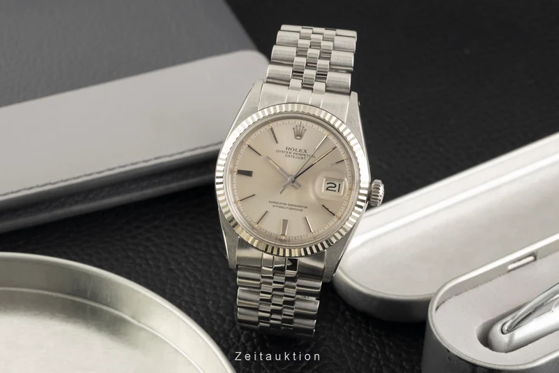 Rolex Datejust steel / white gold automatic men's watch 1601 Vintage [2602271]