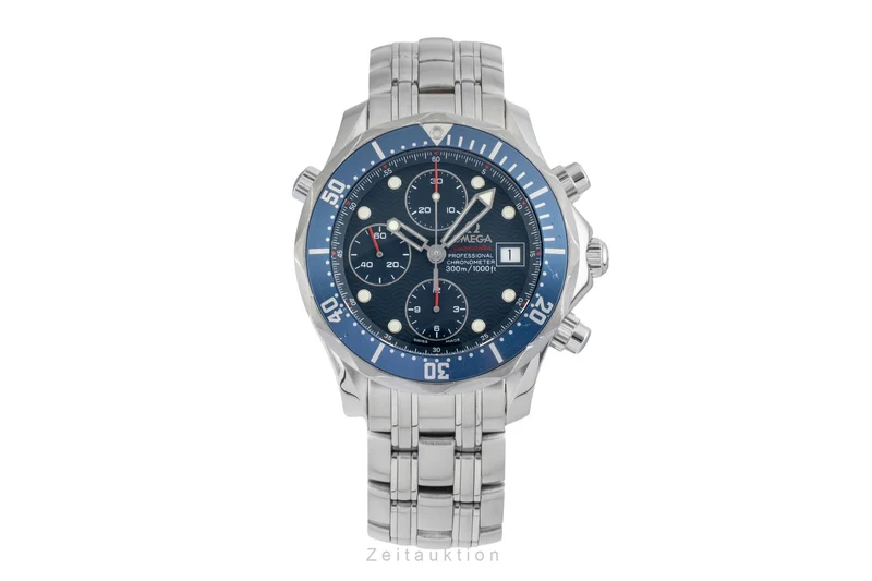 Omega Seamaster chronograph steel automatic men's watch 2225.80.00 LP: 9300EUR [2602098]