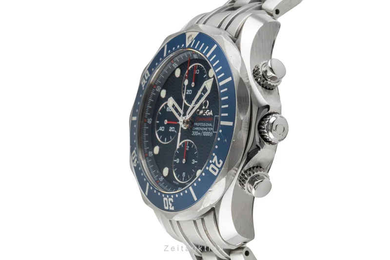 Omega Seamaster chronograph steel automatic men's watch 2225.80.00 LP: 9300EUR [2602098]