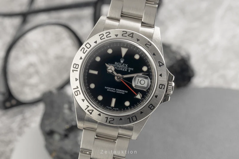 Rolex Explorer II steel automatic men's watch 16570 [2602678]