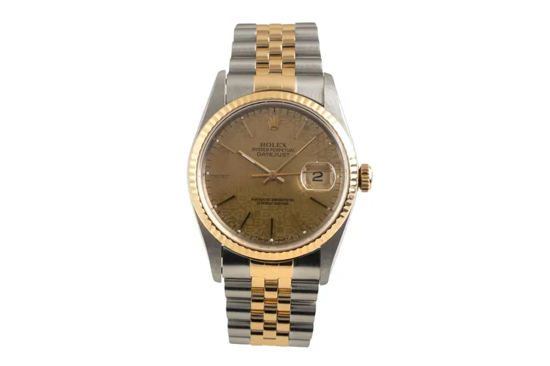 Rolex Datejust steel / gold automatic men's watch 16233 [2602056]