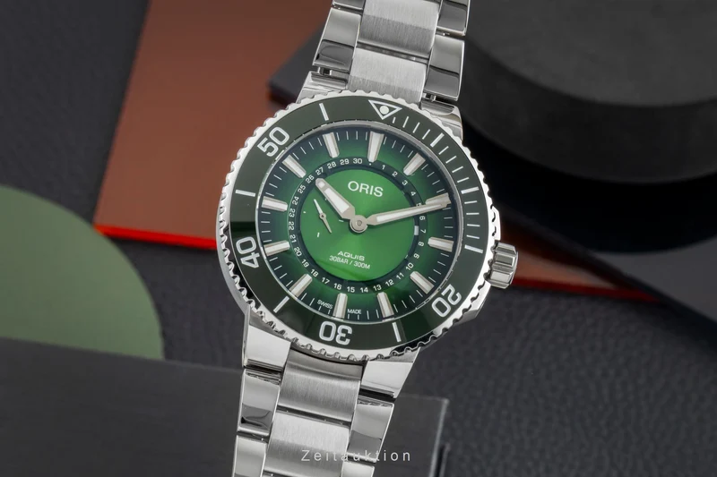 Oris Aquis Date steel automatic men's watch 01 743 7734 4187-Set Limited [2602017]