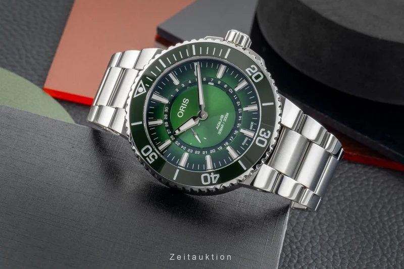 Oris Aquis Date steel automatic men's watch 01 743 7734 4187-Set Limited [2602017]