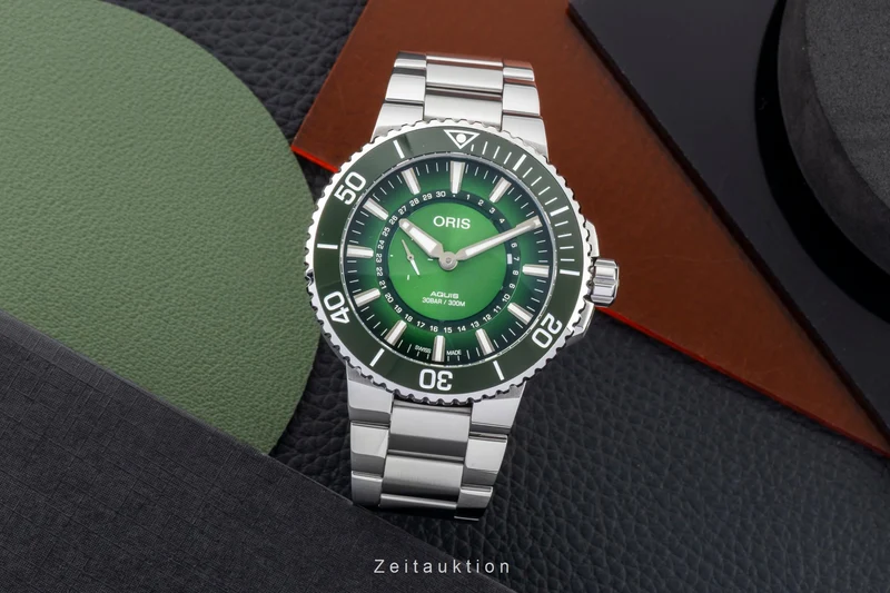 Oris Aquis Date steel automatic men's watch 01 743 7734 4187-Set Limited [2602017]