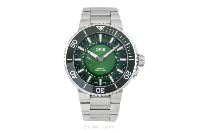 Oris Aquis Date steel automatic men's watch 01 743 7734 4187-Set Limited [2602017]