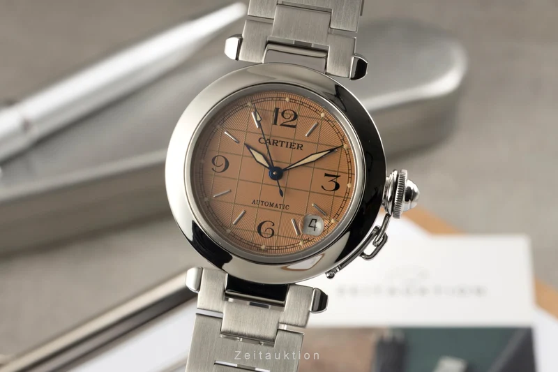 Cartier Pasha steel automatic men's watch W31024M7 [2602607]