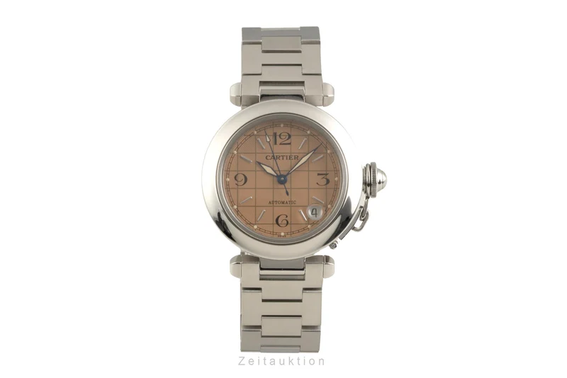 Cartier Pasha steel automatic men's watch W31024M7 [2602607]