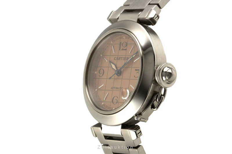 Cartier Pasha steel automatic men's watch W31024M7 [2602607]