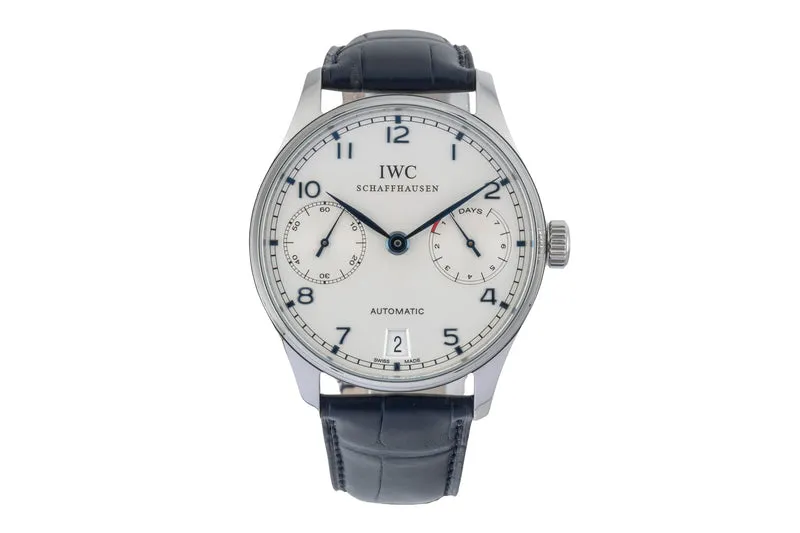 IWC Portugieser steel automatic men's watch IW500107 LP: 14000EUR [2601764]