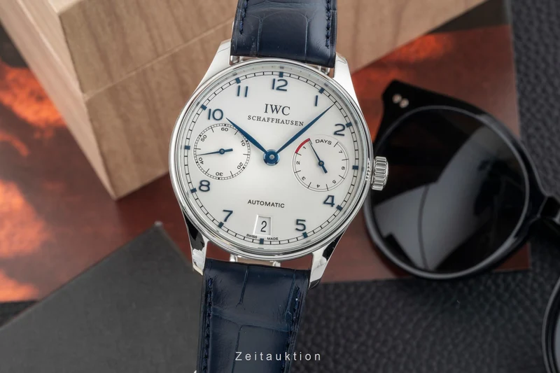 IWC Portugieser steel automatic men's watch IW500107 LP: 14000EUR [2601764]