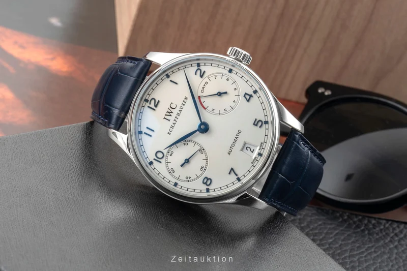 IWC Portugieser steel automatic men's watch IW500107 LP: 14000EUR [2601764]
