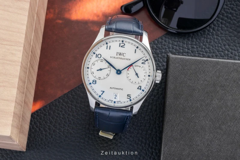 IWC Portugieser steel automatic men's watch IW500107 LP: 14000EUR [2601764]