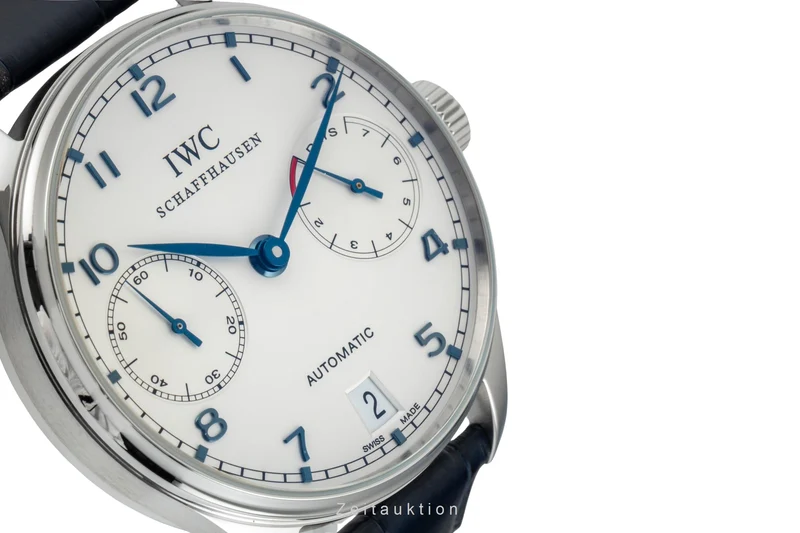 IWC Portugieser steel automatic men's watch IW500107 LP: 14000EUR [2601764]