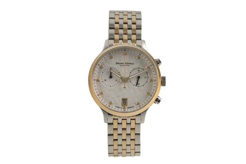Bruno Söhnle Glashütte Bologna Chronograph chronograph steel quartz women's watch 17-23238-250 [2602933]