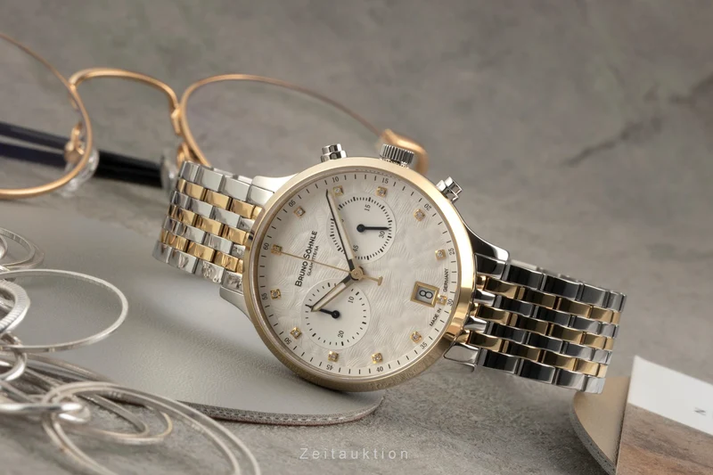 Bruno Söhnle Glashütte Bologna Chronograph chronograph steel quartz women's watch 17-23238-250 [2602933]