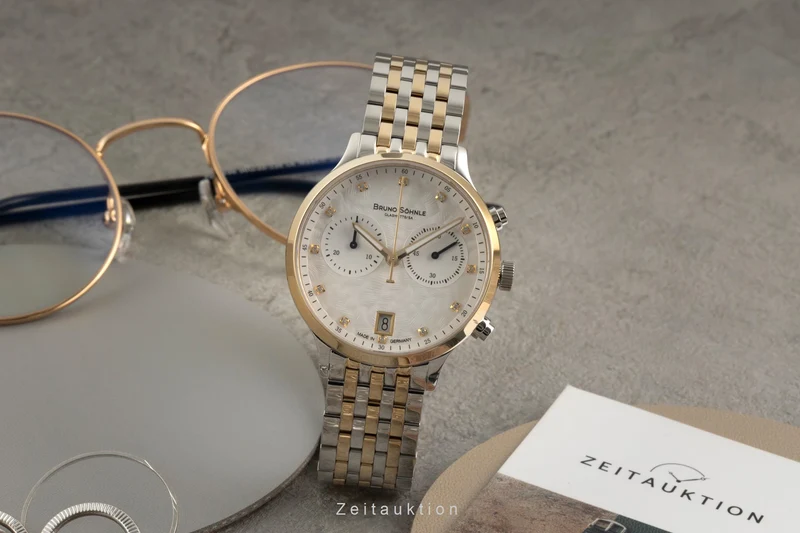 Bruno Söhnle Glashütte Bologna Chronograph chronograph steel quartz women's watch 17-23238-250 [2602933]