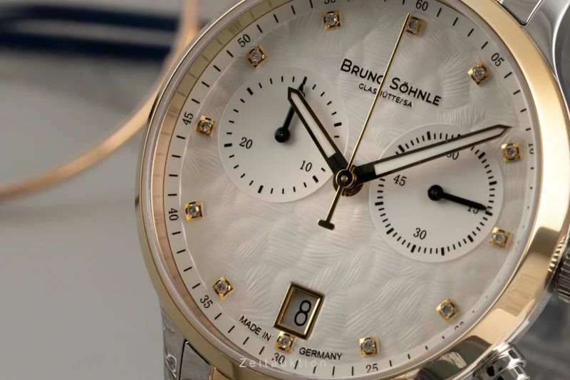 Bruno Söhnle Glashütte Bologna Chronograph chronograph steel quartz women's watch 17-23238-250 [2602933]