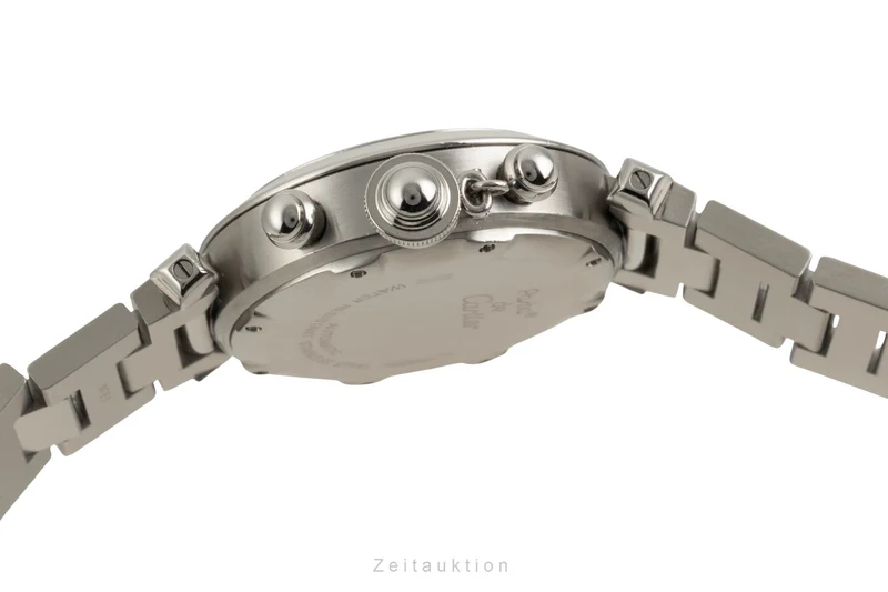 Cartier Pasha chronograph steel automatic men's watch W31039M7 [2602050]