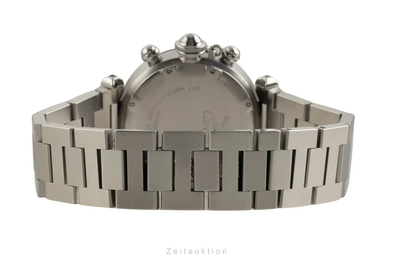 Cartier Pasha chronograph steel automatic men's watch W31039M7 [2602050]
