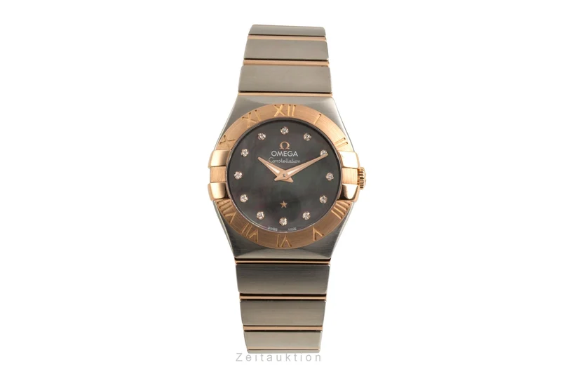 Omega Constellation steel / gold quartz women's watch 123.20.27.60.57.006 [2602064]