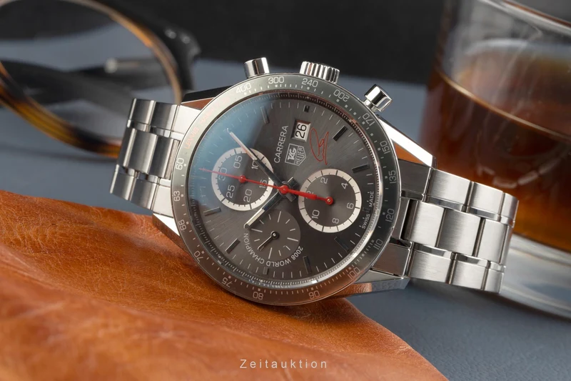 Tag Heuer Carrera chronograph steel automatic men's watch CV201M.BA0794 Limited [2601732]