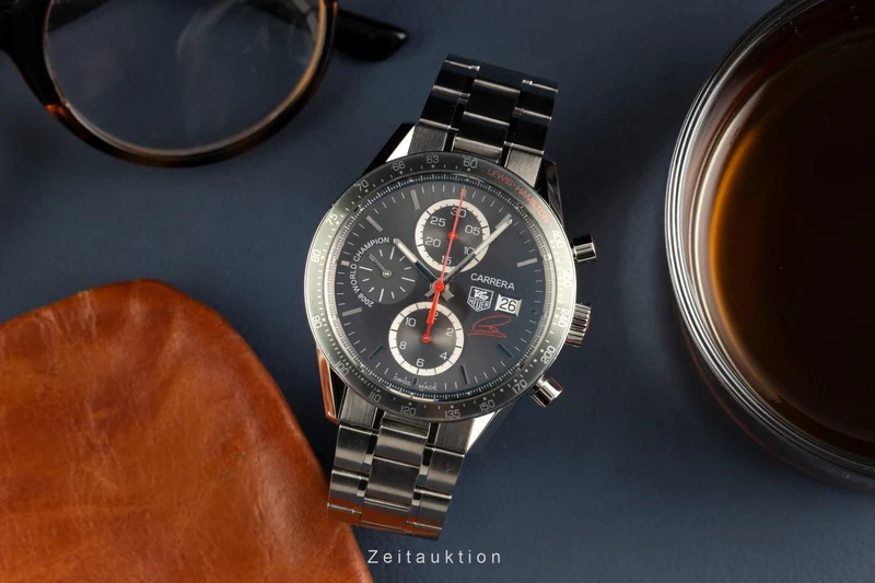 Tag Heuer Carrera chronograph steel automatic men's watch CV201M.BA0794 Limited [2601732]