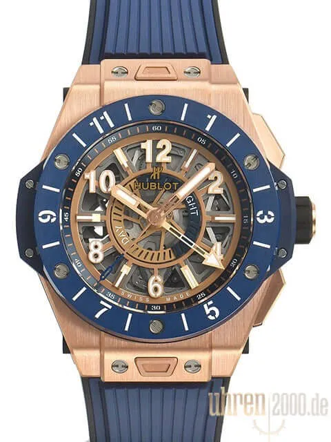 Hublot Big Bang Unico GMT King Gold Blue Ceramic 471.OL.7128.RX