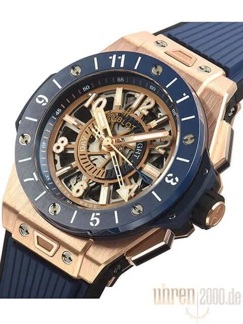 Hublot Big Bang Unico GMT King Gold Blue Ceramic 471.OL.7128.RX