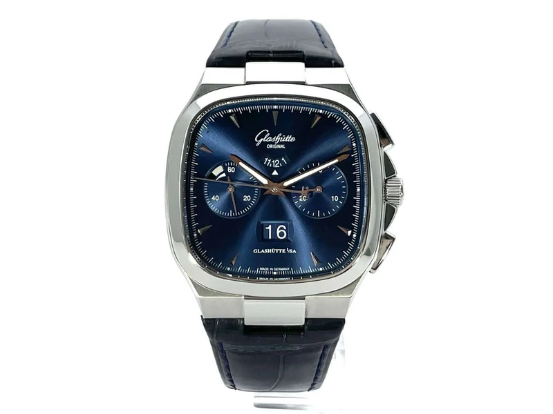 Glashütte Original Senator Seventies Chronograph Panoramadatum 1-37-02-03-02-30 aus 2015
